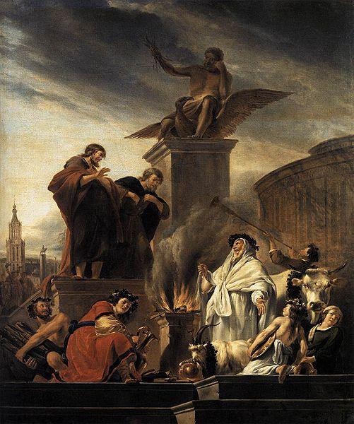 Nicholaes Berchem Paul and Barnabas at Lystra oil painting image